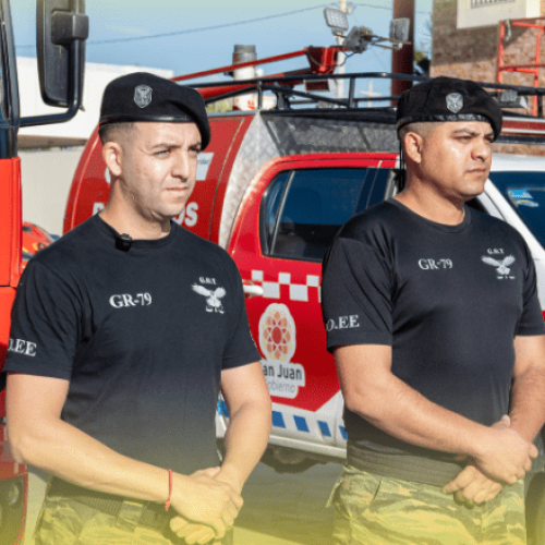 Dos efectivos del SPP participan en el combate de incendios en Chubut