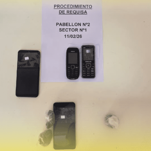 Operativo de requisa permitió el secuestro de elementos en un pabellón