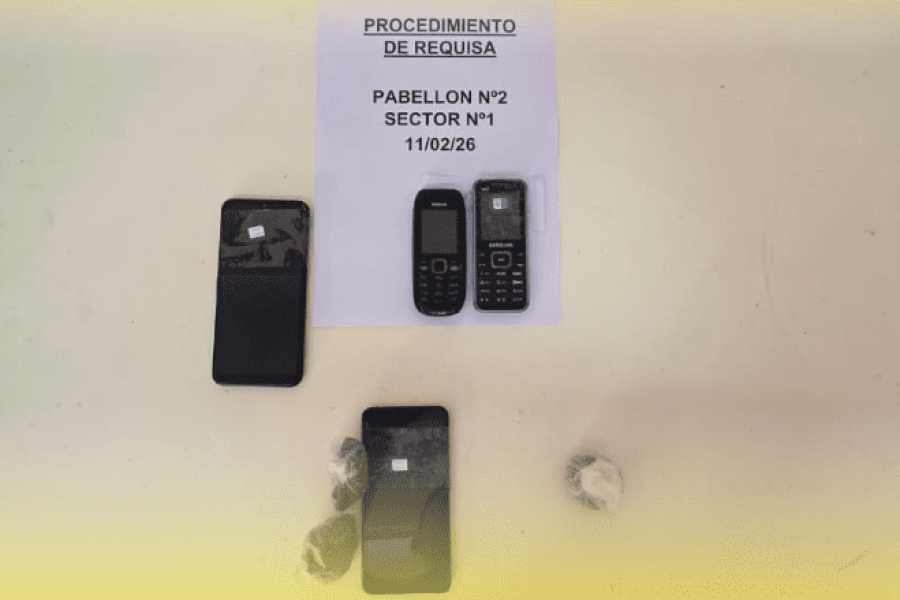 Operativo de requisa permitió el secuestro de elementos en un pabellón