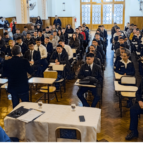 Director y Jefa de Cuerpo dieron una clase sobre Ejecución Penal a cadetes y diplomados
